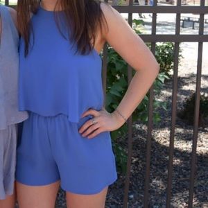 Gab and Kate blue romper